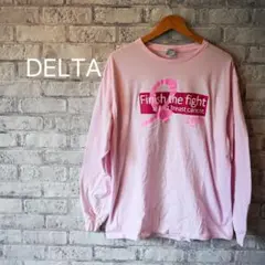 DELTA ピンクリボン 長袖Tシャツ XL SURVIVOR ロンTのサムネイル