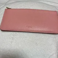 COACH ピンク 長財布 フラットケース