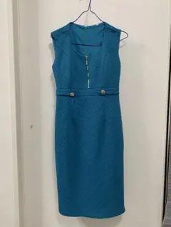 キャビドレスターコイズ ノースリーブ ワンピース