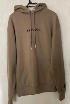 KAN SOL フード付きパーカー ブラウン