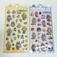 【4枚セット】らぶぶ ラブブ ボンボンドロップシール ぷくぷくシール