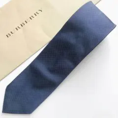 バーバリー ネクタイ ドット柄 ブルー