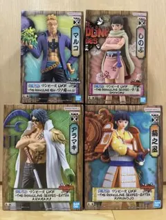 【ワンピース】　DXFフィギュア　マルコ・しのぶ・アラマキ・菊之丞　4種セット