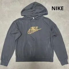 NIKE レオパード柄 フード付きパーカー M