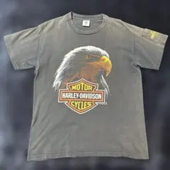 極上・大判プリント】ハーレーダビッドソン 3Dイーグル Tシャツ 