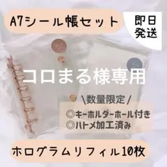 コロまる様専用⭐︎ A7クリアシール帳【ピンク】⭐︎ホログラムリフィル10枚セット