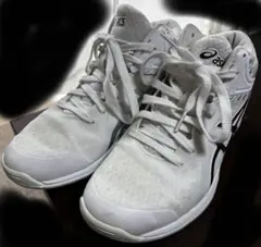 ASICS バスケシューズ ホワイト ハイカット　23.５センチ