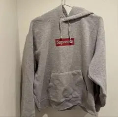 Supreme グレー フード付きパーカー