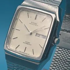 【新品電池】CITIZEN FORMA スクエア デイデイト 10気圧防水メンズ