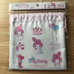 マイメロディ 巾着袋 サンリオ 正規品 20×20cm 小物入れ