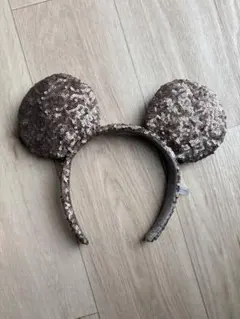 ディズニー　カチューシャ　ミッキーマウス風シルバースパンコールカチューシャ