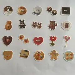 こぐまいたん　フレークシール　20枚