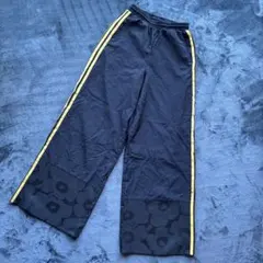 adidas✖️marimekko ウニッコ柄 ナイロンロングパンツ ブラック