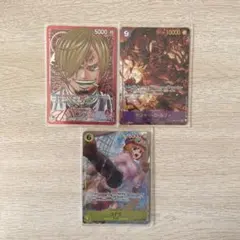 サンジLパラレル　ルフィSECパラレル　コアラSR 3枚セット