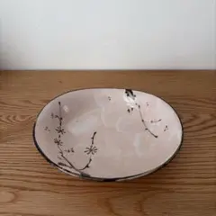 陶器 鉢 盛り鉢 ボウル ピンク 花柄 陶磁器