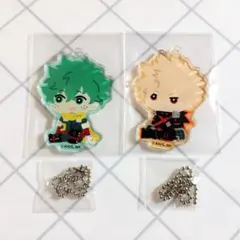 僕のヒーローアカデミア　もふもふ　アクリルキーホルダー　Vol.2　緑谷　爆豪