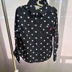 ドット柄 長袖シャツ 130