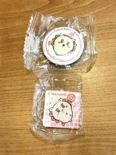 ちいかわ くら寿司 コラボ 缶バッジ マグネット シーサー 2点セット