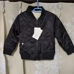 タグ付き新品　キルティング　ブルゾン　ボア　100