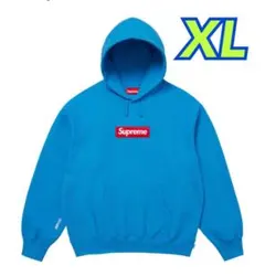 Box Logo Hooded Sweatshirt Cyan XL