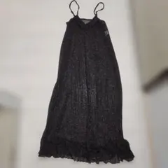 ラメ入り キャミワンピース ブラック