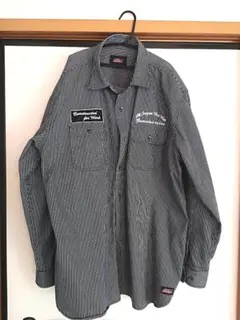 ロング丈　ストライプシャツ