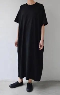 wirrow コットンキュプラ　クルーネックワンピース 緑 WIRROW のキュプラコットンドレス – 吉祥寺 Promenade｜プロム