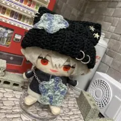 デニム星【匿名配送】にじぱぺっと　にじぱぺ　ぱぺ服　帽子　10cmぬい