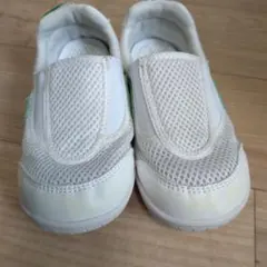 IFME 上履き 18.0 ホワイト/グリーン