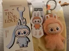 ラブブ LABUBU PIN FOR LOVE ミニラブブ イニシャル 【J】