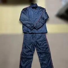 ネイビー サイドストライプ ジャケット・パンツセット 裏起毛 セットアップ