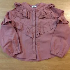 BREEZE フリル付き長袖シャツ 130