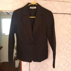 NATURAL BEAUTY BASIC 黒 シングルボタン ビジネスジャケット