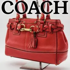 COACH コーチ トートバッグ レザー 編み込み 10528