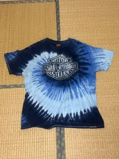 【希少XL】ハーレーダビッドソン タイダイTシャツ ジャマイカ ブルー ゆるだぼ