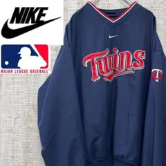 CX3《MLB》ナイキ　プルオーバー　TWINS　ミネソタツインズ　刺繡ロゴ