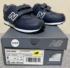 【新品】New Balance キッズシューズ IV574ERV ネイビー