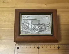 希少 ウノアエレ 純銀製 ミニ絵画 外枠横縦10.5㎝ 銀部分縦横4