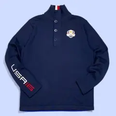 RLX ラルフローレン ハーフジップ ニット セーター M ネイビー ゴルフ