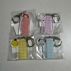 サンリオ ピューロランド限定 ネームステッカーキーホルダー アクリルキーホルダー