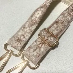 （3）ピンク系 インド刺繍リボン ハンドストラップ