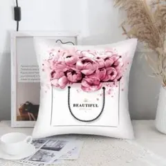 ※ラスト1点！ ☆高品質 クッションカバー 45×45 花柄 くっしょんかばー