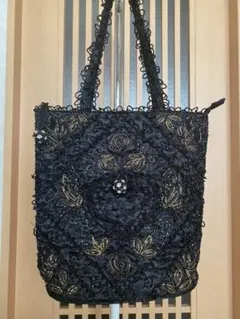 レディース　ビーズデザイン　刺繍　トートバッグ
