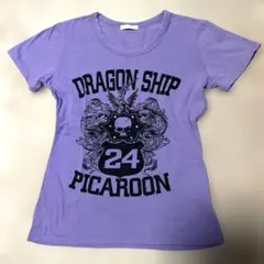 y2k 平成ギャル❤️ドラゴンシップ　スカルTシャツ　ピチT