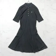 Ralph Lauren ラルフローレン ポロワンピース ポニー刺繍 黒 Mのサムネイル