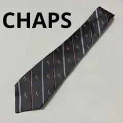 CHAPS ネクタイ 犬柄ストライプブラック polo Ralph Laurenのサムネイル