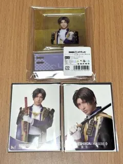 M*D様 刀ミュ　へし切長谷部　クリアカード　ポストカードスタンド　セット
