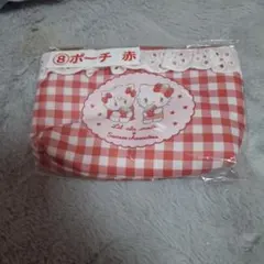 サンリオ リトルツインスターズ ポーチ 赤