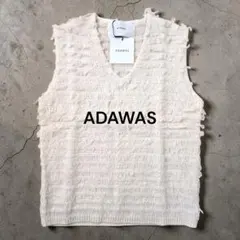 新品 ADAWAS ループ編み ニットベスト ミルク フリーサイズ