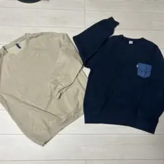 スウェットセット EDWIN ネイビースウェット ポケット付き